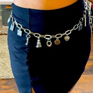 Silver Plated Charm Belt